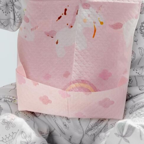 SUNVENO Disposable Bibs, Baby Disposable Bib Leak-proof Liner & Reusable Fastener in Saudi Arabia