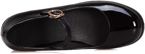 Womens Patent Mary Jane Flats Closed Toe Comfortable Shoes in Kuwait