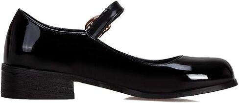 Womens Patent Mary Jane Flats Closed Toe Comfortable Shoes in Kuwait