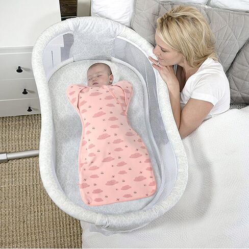 Organic Cotton 3-Way Wearable Swaddle Sleep Sacks | Arms Up Design for Easy Diaper Changes & Startle Reflex Relief | Baby Transition Swaddle for Newborns to Infants in Saudi Arabia