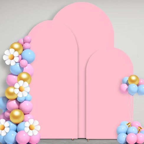 7.2 FT Arch Backdrop Cover, White Arch Cover, Spandex Fitted Wedding Arch Covers Stretchy Backdrop, Chiara Backdrop Stand Covers for Baby Shower Birthday Balloon Arch Decor White in Saudi Arabia