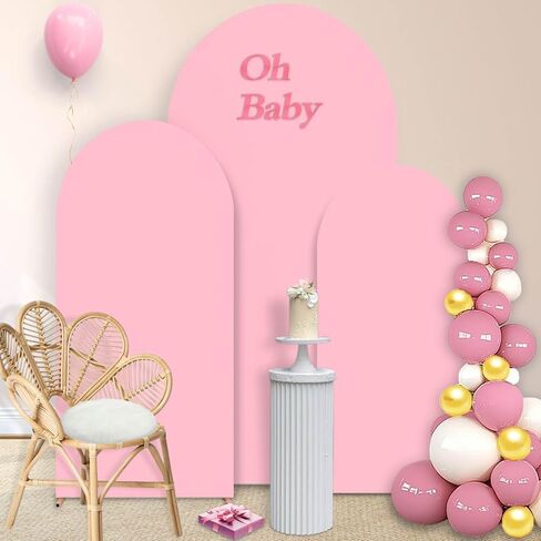 7.2 FT Arch Backdrop Cover, White Arch Cover, Spandex Fitted Wedding Arch Covers Stretchy Backdrop, Chiara Backdrop Stand Covers for Baby Shower Birthday Balloon Arch Decor White in Saudi Arabia