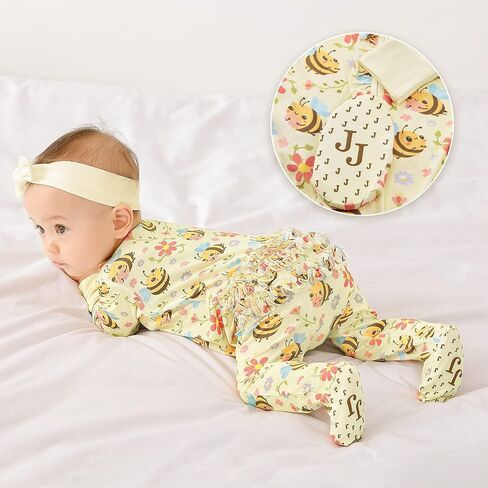 Footie Ruffled One-Piece Rompers 0-36 Months in Kuwait