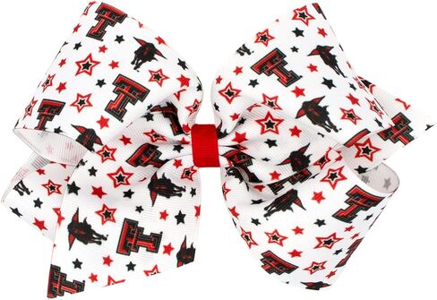 Divine Creations Girls' Collegiate Themed Game Day Logo Print Hair Bow By Wee Ones on a WeeStay Clip, Classic Grosgrain, Medium, Michigan Wolverines in Kuwait