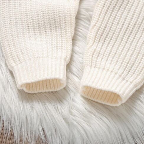 Infant Baby Boy Girl Embroidery Hedgehog Knitted Sweater Romper Long Sleeve Button Jumpsuit Warm Winter Clothes in Saudi Arabia