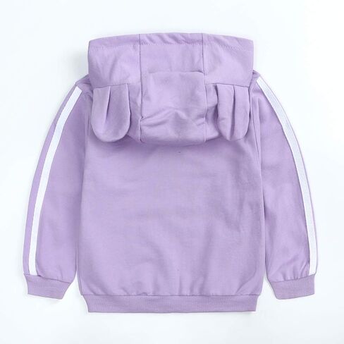 Baby Boys Girls Tracksuit Hooded Bear Ears Sweatsuit Outfit Set Long Sleeve Zipper Jacket + Sweatpants in Saudi Arabia