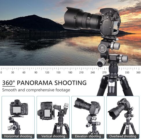 رأس حامل ثلاثي القوائم احترافي لتعديلات التصوير الفوتوغرافي الدقيقة مع Arca Swiss Panoramic عموم إمالة باستخدام الحاسب الآلي جميع المعادن ثلاثية الاتجاهات رأس كرة ثلاثي القوائم لكاميرا DSLR أقصى تحميل 6 كجم/11 رطل in Kuwait