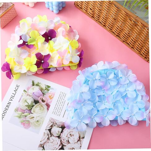IMIKEYA Flower Swim Cap: Swimming Cap Comfortable Bathing Cap Swimming Hats Breathable Swimming Cap Petal Shower Caps Swim Hat for Women in Saudi Arabia