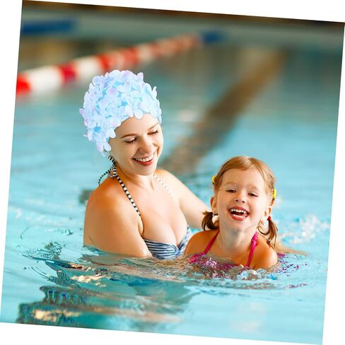IMIKEYA Flower Swim Cap: Swimming Cap Comfortable Bathing Cap Swimming Hats Breathable Swimming Cap Petal Shower Caps Swim Hat for Women in Saudi Arabia