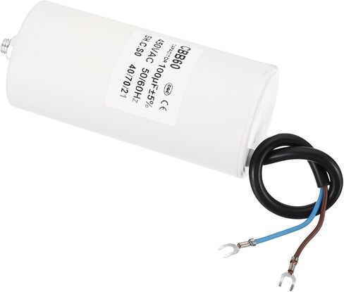 YOKIVE 6uF CBB60 Capacitor with U Terminal Wires, AC 450V(White) in Saudi Arabia