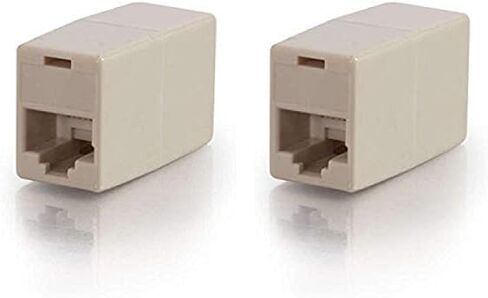 C2G 01927 RJ12 6-Pin Modular Straight-Through Inline Coupler, Ivory in Kuwait