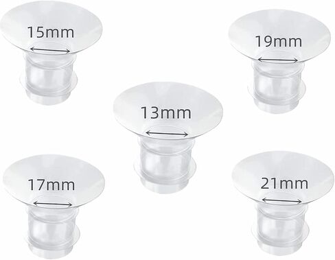 Flange Inserts 17mm Pump Parts, 2 Silicone Inserts Fit 24MM Flange S9 S10 S12 / s9 Pro s12 Pro Wearable Breast Pump Milk Collector Accessories Replacement in Saudi Arabia