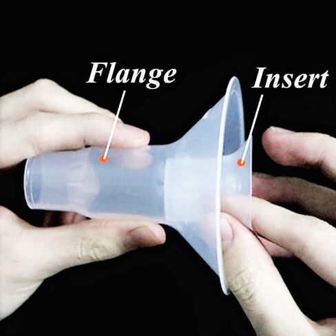 Flange Inserts 17mm Pump Parts, 2 Silicone Inserts Fit 24MM Flange S9 S10 S12 / s9 Pro s12 Pro Wearable Breast Pump Milk Collector Accessories Replacement in Saudi Arabia