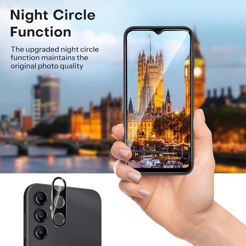 OMOTON 3+2 Pack Screen Protector and Camera Lens Protector for Samsung Galaxy S24 FE, Anti Scratch, Bubble Free,Tempered Glass Screen Protector in Kuwait