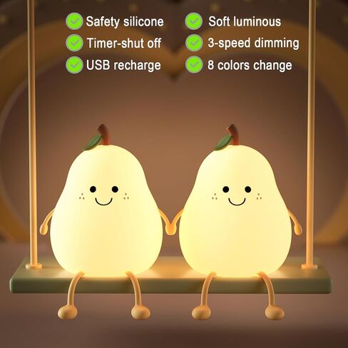 Cute Cat Lamp, Kitty Night Light for Girls Bedroom, Gifts for Women Teen Girls Kids Baby, Kawaii Lamp Nursery Nightlights Room Decor in Kuwait