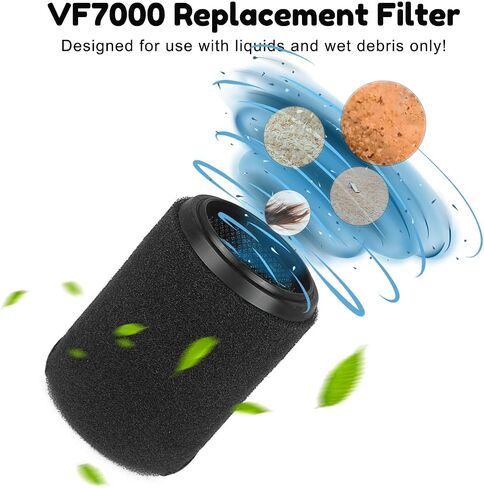 2 Pack VF7000 Filter for Ridgid Shop Vacuum 5-20 Gallon Wet Vacuums, VF7000 Foam Filter Only for Wet Application in Saudi Arabia