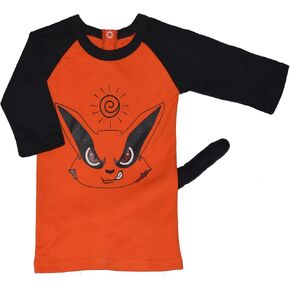 Little Otakus: Baby Anime T-Shirt, 12 Months Orange-Black