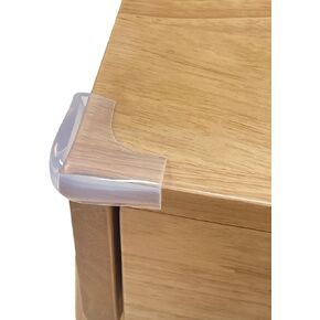 Food-Graded Silicone Clear Corner Protectors, Table Edge Guards Baby Proofing, Pre-Tapep Adhesive Kids Safety Proof, Cabinets Furniture Bumpers (4 Pieces) in Kuwait