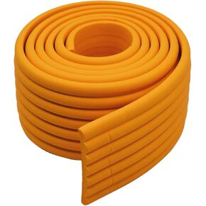 AnRui 6.56 Ft Bunk Bed Ladder Pads with Adhesive, Multifunctional Edge Protector Ladder Pads Safety Cover Accessories for Kids Bunk Bed Stair Steps, Table, Crib, Sharp Edges, Furniture, Orange Yellow