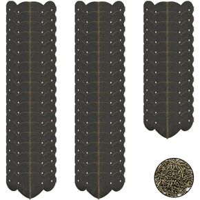 48pcs Vintage Bronze 1" x 1" Decorative Corner Brackets Protector Box Edge Hardware Accessory for Wooden Boxes, Jewelry Boxes, Gift Boxes,Picture Frame, Picture Frame