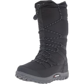 Baffin Escalate | Women's Boots | Calf Height | Available in Black, Grey, Red | Perfect for Snow-covered Frozen terrains | Vegan (Medium, Black, numeric_7)