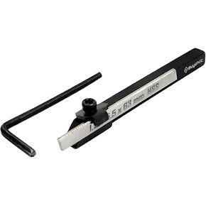 Buyohlic Mini Lathe Cut off Square Parting Tool + HSS Blade For Emco Unimat Lathes (6mm Parting Tool)