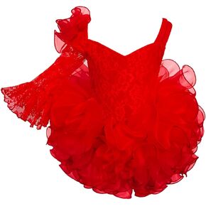 Baby Girl Handmade Beaded Dresses Dress Princess Dress Infant Toddler Girl Party Dress Baby Birthday Dresses Ball Gown