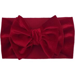 Baby Headbands Hairbands Hair Bow Velvet Elastics Hair Accessories for Newborn Baby Girls Headwear Baby Photography Props in Kuwait