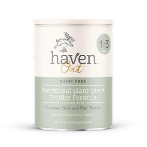 Haven Oat Toddler Formula | 1 to 3 Years | World-first Premium plant-based dairy-free Oat Toddler Formula | Wholesome Goodness of Oats and Oat Protein | Gentle on Tiny Tummies | Immune Support | Prebiotics, Probiotics, DHA, Lutein | Non GMO | No Palm Oil 