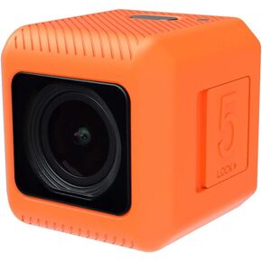 RunCam 4K FPV Camera 1080P HD Micro Action Camera 145 Degree FOV NTSC PAL Switchable for FPV Racing Drone and Sport Video Recording Orange with 128g SD Card