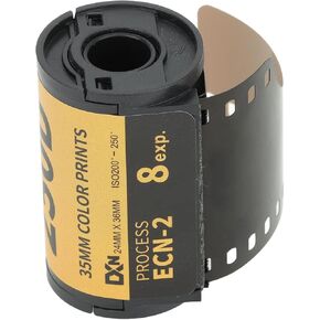 Tgoon Color Print Film, 200-250 Degree Color Prints Vintage High Contrast ECN 2 Process 35mm Wide Exposure Range 35 mm Film Roll for 135 Camera Photo Accessories(#1)