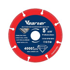 6 Inch Cut Off Wheel, Diamond Cutting Wheel for Angle Grinder Die Grinder, Cutting Disc with 4000+ Cuts on Metal, Stainless Steel, Cast Iron, Aluminum, Brass (6'' X 7/8'')