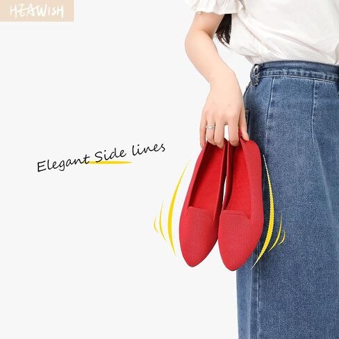 HEAWISH Women’s Flats Shoes Pointed Toe Ballet Flats Dressy Comfortable in Kuwait