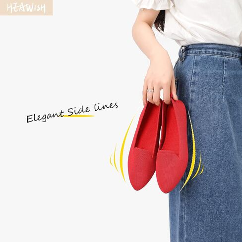 HEAWISH Women’s Flats Shoes Pointed Toe Ballet Flats Dressy Comfortable in Kuwait