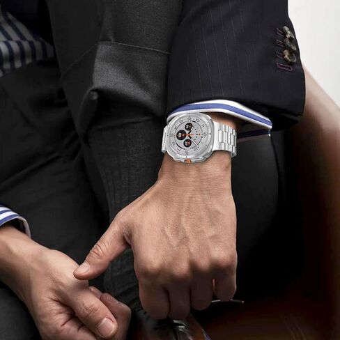 حزام Fintie متوافق مع ساعة Samsung Galaxy Watch Ultra 47 مم 2024، حزام سوار بديل من الفولاذ المقاوم للصدأ بدون فجوة in Saudi Arabia
