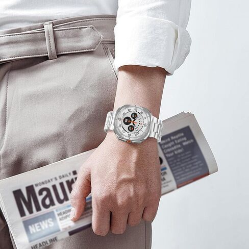 حزام Fintie متوافق مع ساعة Samsung Galaxy Watch Ultra 47 مم 2024، حزام سوار بديل من الفولاذ المقاوم للصدأ بدون فجوة in Saudi Arabia