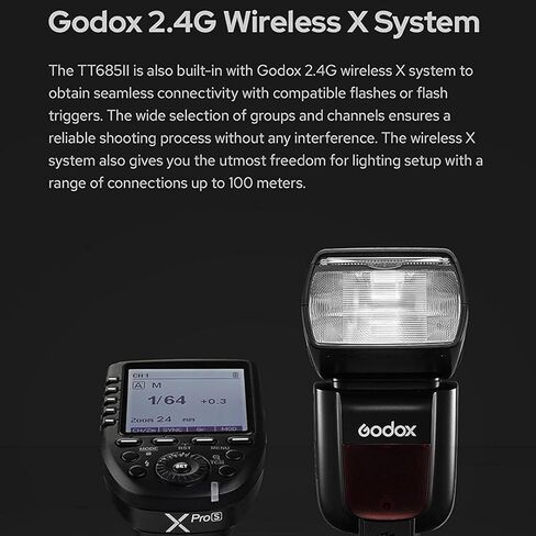 فلاش كاميرا Godox TT685II-S لسوني - 2.4G لاسلكي TTL GN60 HSS in Saudi Arabia