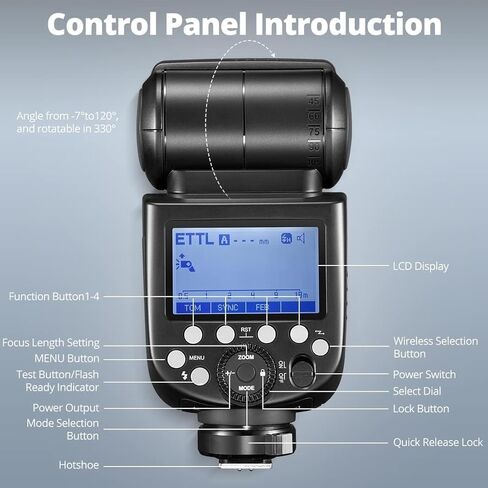 فلاش كاميرا Godox TT685II-S لسوني - 2.4G لاسلكي TTL GN60 HSS in Saudi Arabia