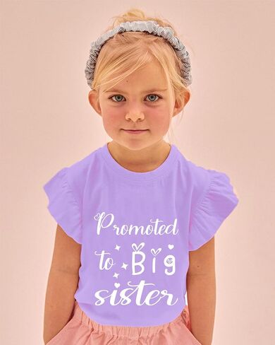 Big Sister Shirt for Girl Promoted to Big Sister Announcement Dinosaur Rainbow Elephant Outfit for Toddler Girl in Saudi Arabia