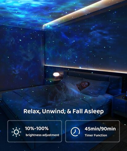 Astronaut Galaxy Projector, [Unique Moon Rover Design] Night Light Projector, Sleep Companion Star Projector for Bedroom Astronauta Star Galaxy Projector Light for Kids Excellent Gift, Room Decor in Saudi Arabia