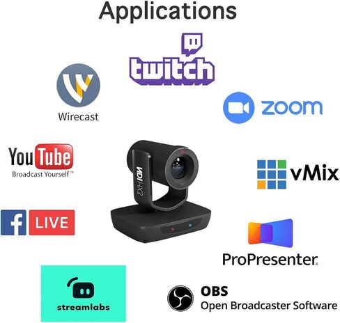 كاميرا AVKANS للتتبع التلقائي NDI HX3 PTZ، كاميرا تقريب 20X للبث المباشر HDMI SDI PTZ لعبادة الكنيسة والحدث المباشر in Kuwait