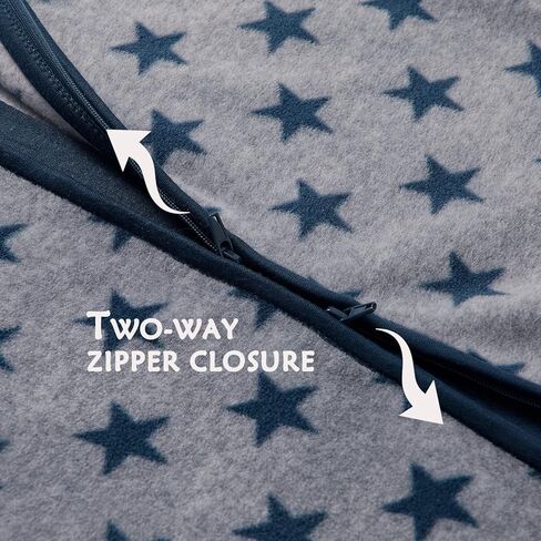 DaysU Micro Fleece Baby Sleep Sack 1.5 TOG, Long Sleeves Baby Wearable Blanket 12-18 Months with 2-Way Zipper, Unisex Warm Sleeping Bag for Infant, Buffalo Plaid in Kuwait