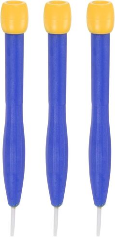 HARFINGTON 3Pcs Plastic Screwdriver 2.5mm Slotted Head Screw Driver Ceramic Repair Hand Tool with Rotatable Cover for High Frequency Circuit Adjustment in Saudi Arabia