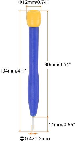 HARFINGTON 3Pcs Plastic Screwdriver 2.5mm Slotted Head Screw Driver Ceramic Repair Hand Tool with Rotatable Cover for High Frequency Circuit Adjustment in Saudi Arabia