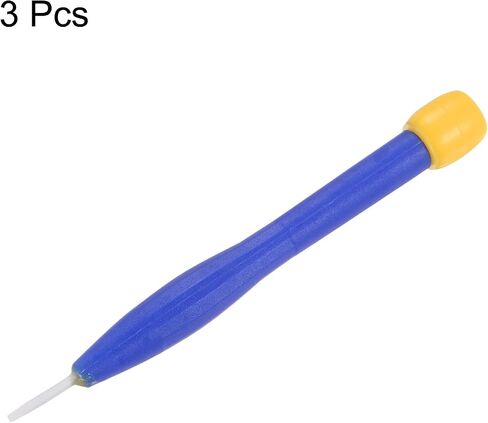 HARFINGTON 3Pcs Plastic Screwdriver 2.5mm Slotted Head Screw Driver Ceramic Repair Hand Tool with Rotatable Cover for High Frequency Circuit Adjustment in Saudi Arabia