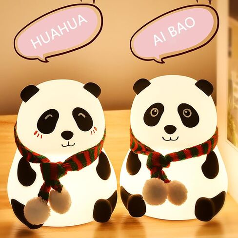 Panda Silicone Nursery Night Light Night Light for Kids, Panda Gifts, Cute LED Lamps for Teen Girls Bedroom,Bedroom Decorations Gifts for Toddlers,Kawaii Room Decor (Closed Eyes) in Saudi Arabia