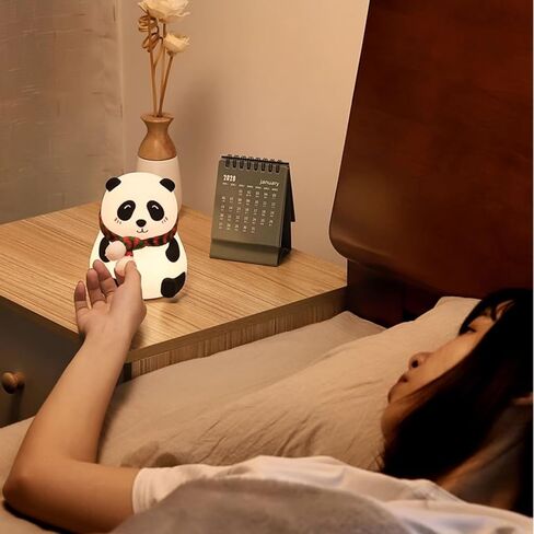 Panda Silicone Nursery Night Light Night Light for Kids, Panda Gifts, Cute LED Lamps for Teen Girls Bedroom,Bedroom Decorations Gifts for Toddlers,Kawaii Room Decor (Closed Eyes) in Saudi Arabia