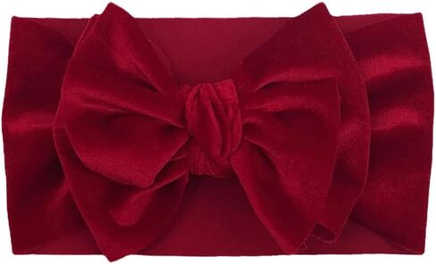 Baby Headbands Hairbands Hair Bow Velvet Elastics Hair Accessories for Newborn Baby Girls Headwear Baby Photography Props in Kuwait