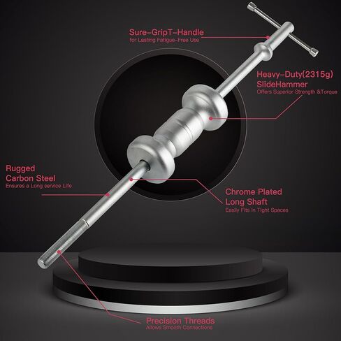 MT MORTECDTA ReluxGo 3 Jaw Gear Bearing Slide Hammer Puller Set for Removal Universal Internal & External Gear Pulley Puller Set for Pulling Out Gears Bearings 40CR Alloy Steel in Kuwait