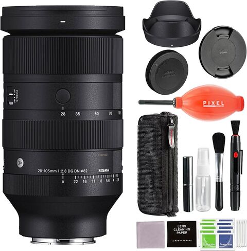 عدسة سيجما مقاس 28-105 مم f/2.8 DG DN Art (Sony E) مع ملحقات Pixel Advance وحزمة السفر | 636965 | سيجما 28-105 ملم f/2.8 in Saudi Arabia